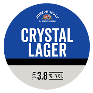 crystal lager logo pump clip