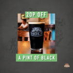 20p off   pint of black