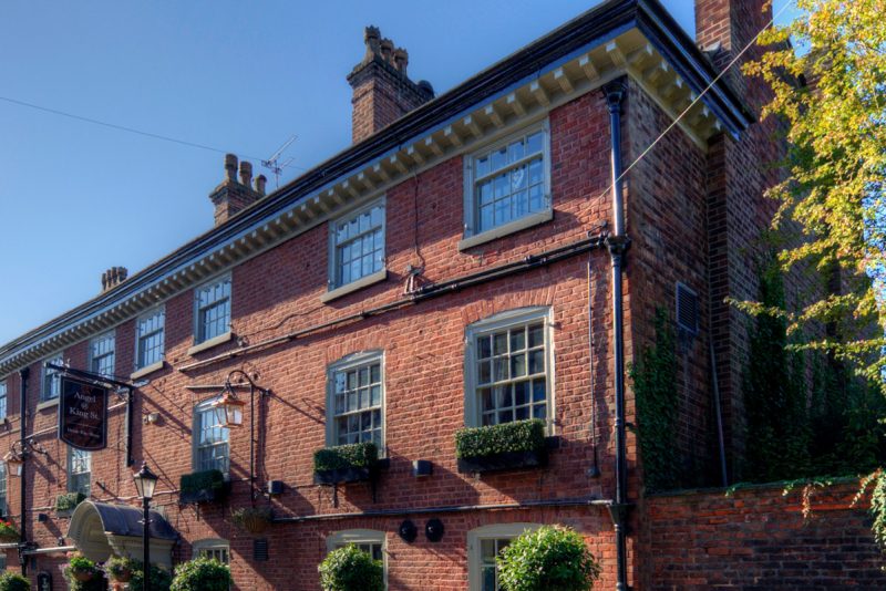 the angel pub on king street in knutsford cheshire