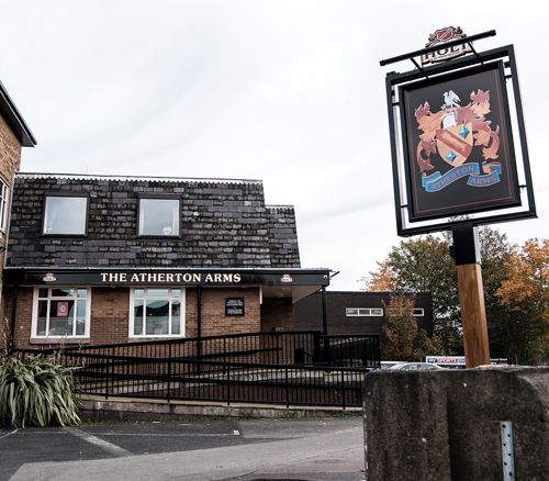 atherton arms pub outside