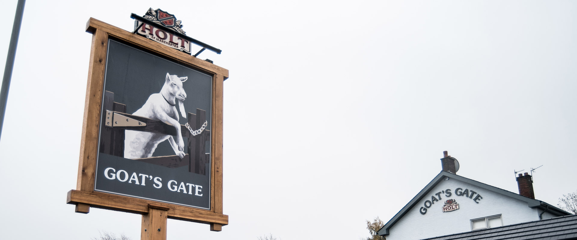 goats gate pub sign logo in whitefield bury south