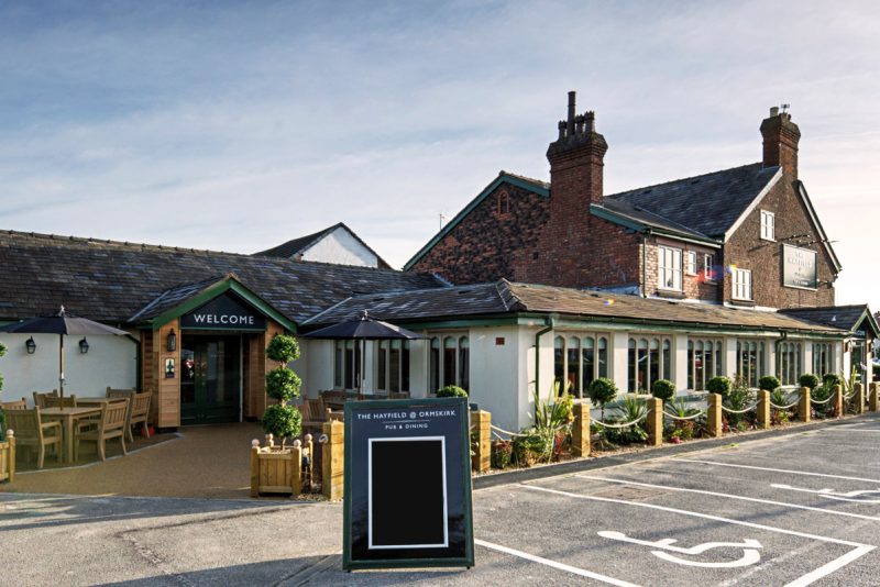 the hayfield lovely country food pub in ormskirk