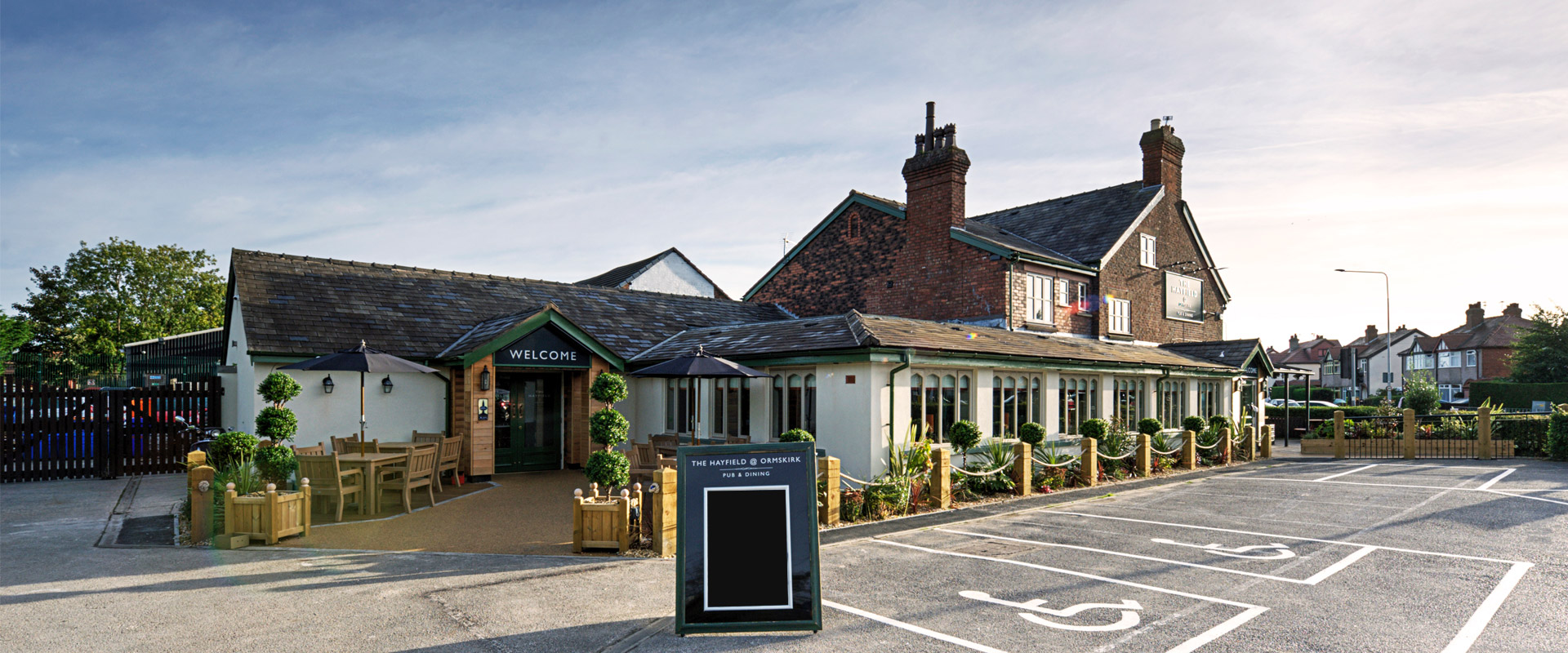 the hayfield lovely country food pub in ormskirk