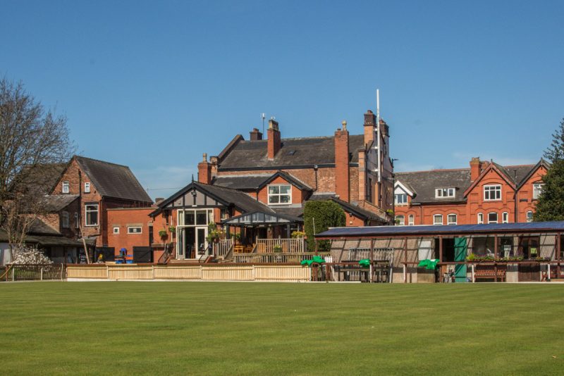 legh arms beer garden bowling green food pub in sale moor