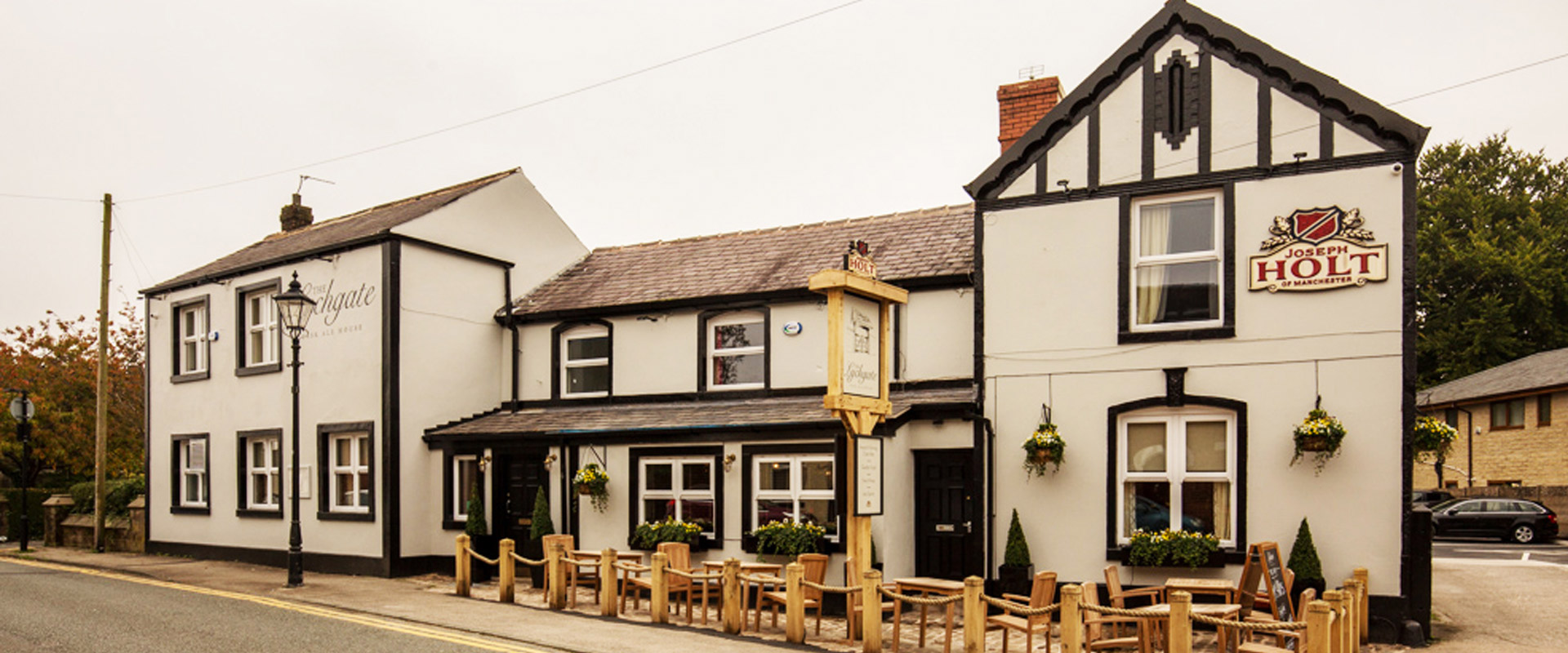 lychgate outside of pub in standish