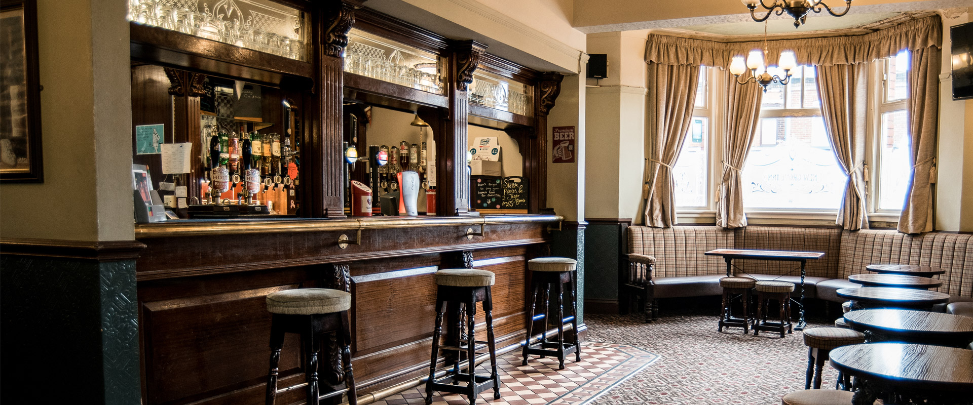 new grove inn pub interior bar area