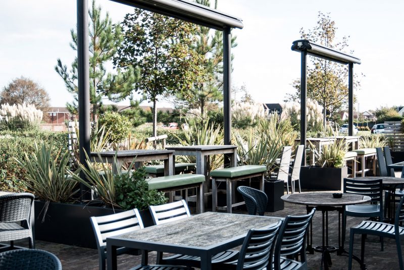 waters edge beer garden in lytham st annes