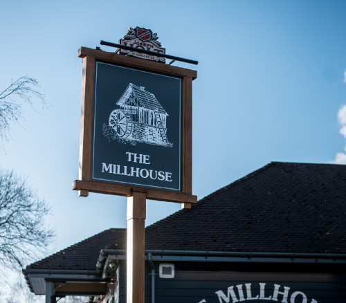 millhouse outdoor sign