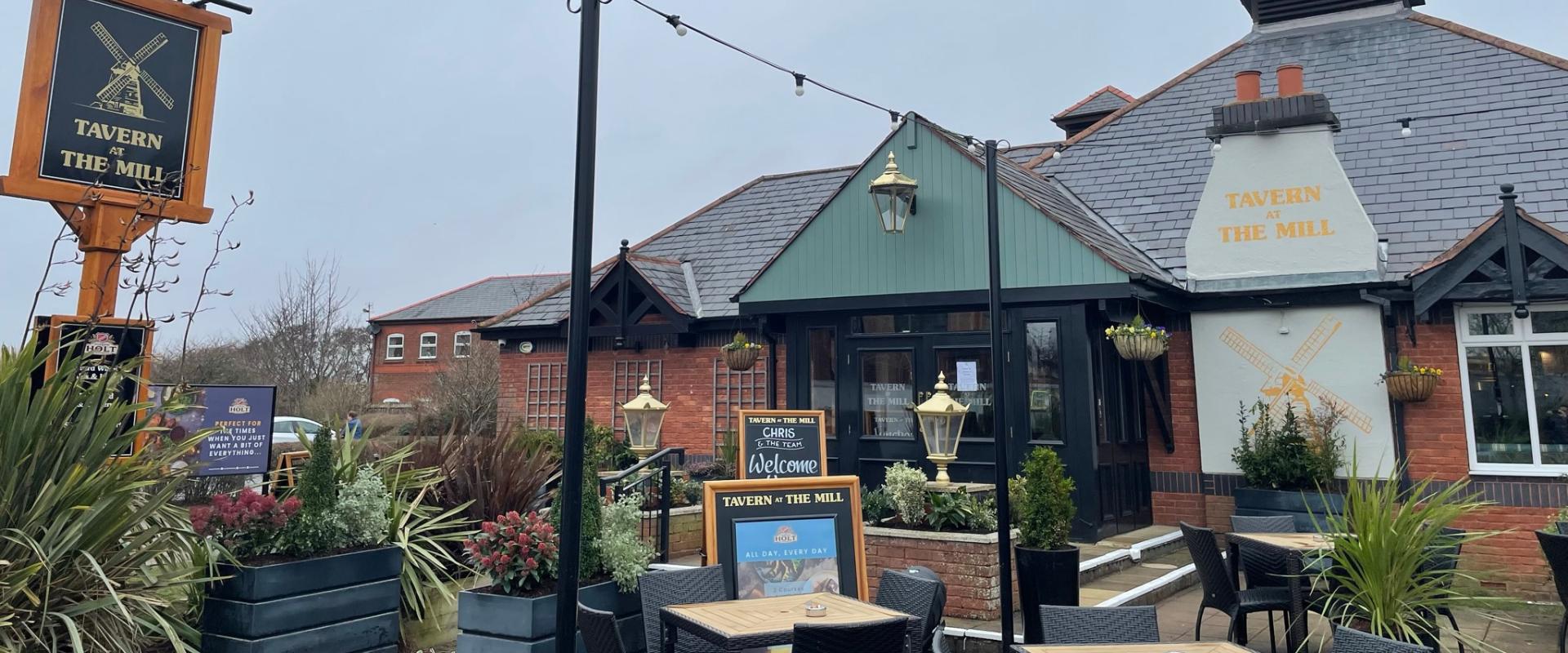tavern at the mill outside