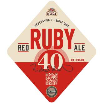 ruby 40 pump clip ruby red ale