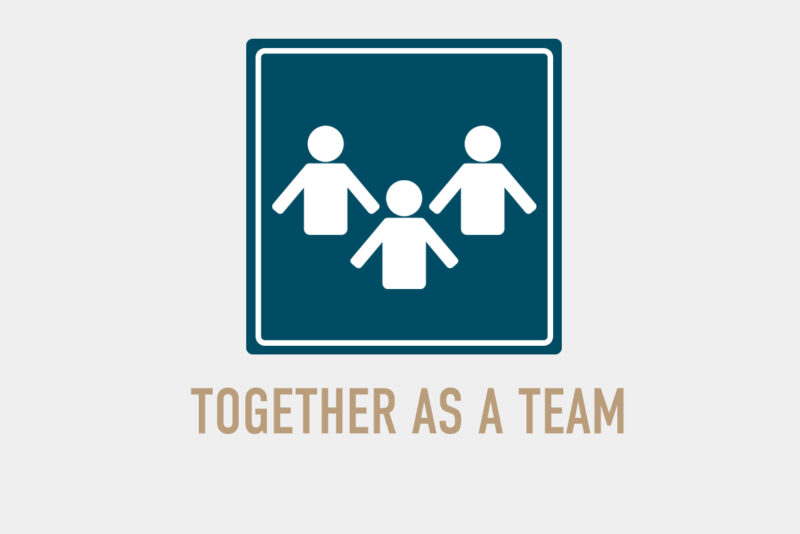 Together as a Team grey