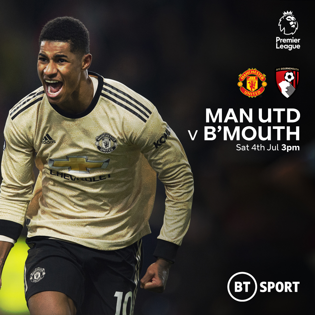man united bournemouth graphic