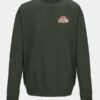 olive green crew neck jumper joseph holt clothing