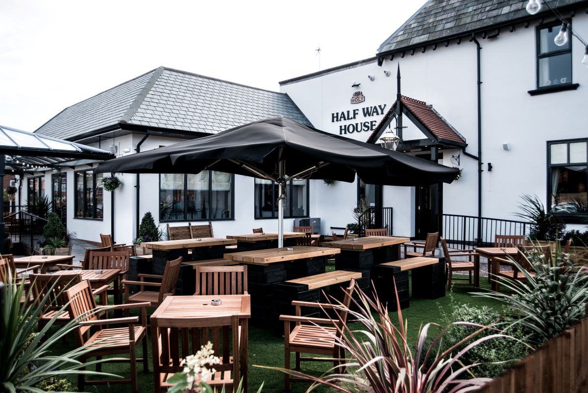 half way house blackpool pub with beer garden joseph holt pub