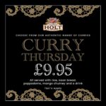 Curry thursday 9.95 food offer