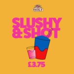 golden lion drinks offer slushy and shot
