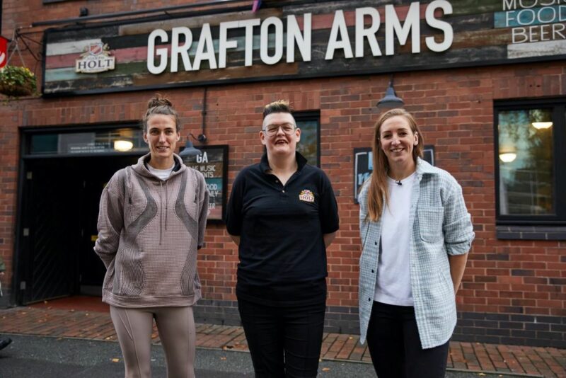 Grafton Arms - Sarah and England Football players