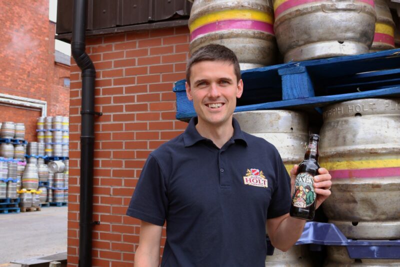 Sixex gold medal beer joseph holt and master brewer phil parkinson