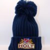 navy blue joseph holt bobble hat