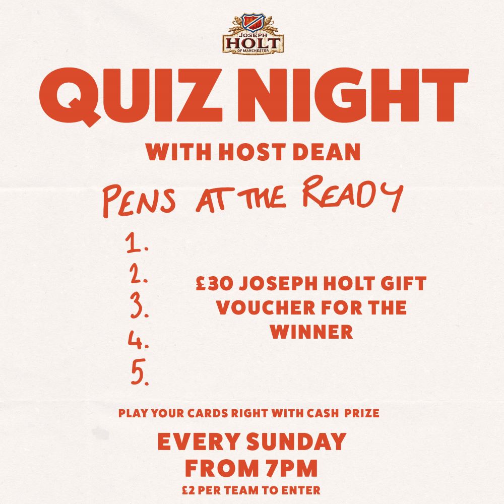 Half Way House Blackpool quiz sunday