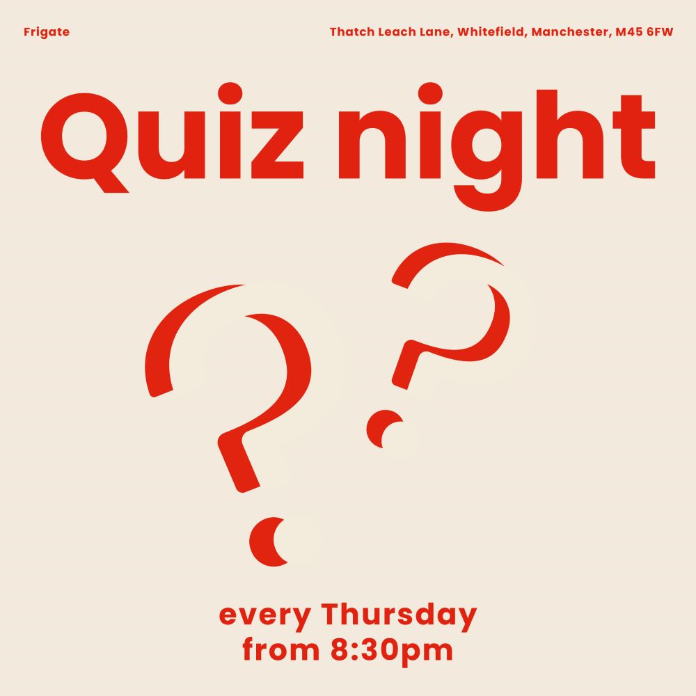 Quiz Night Frigate pub