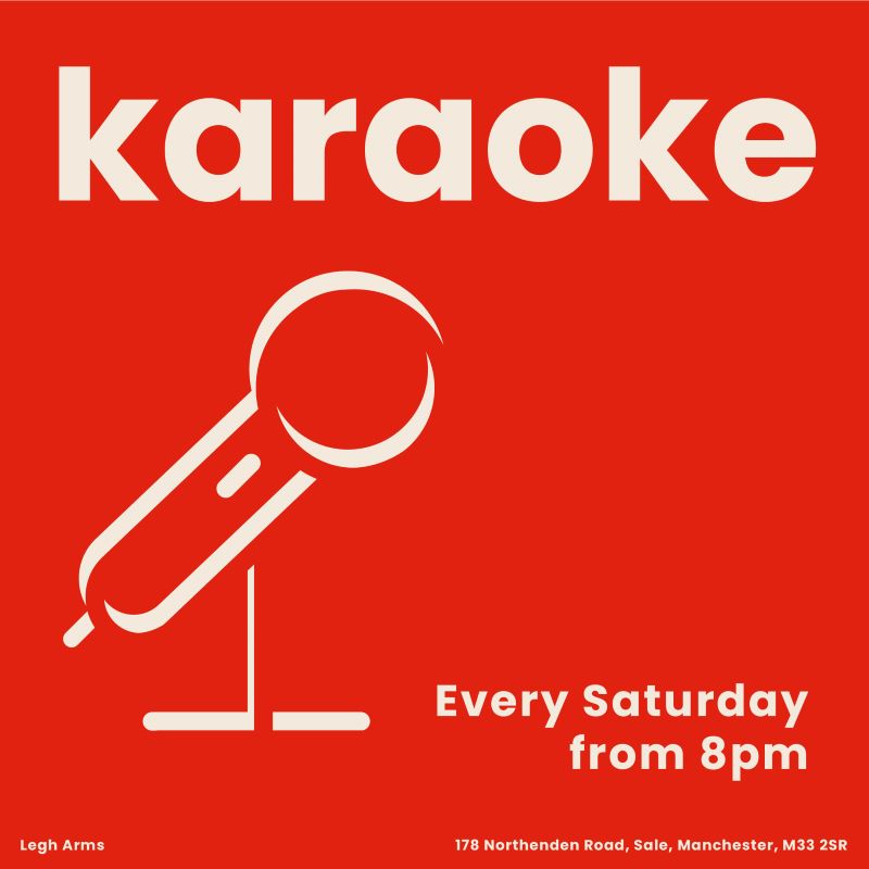 Karaoke every saturday