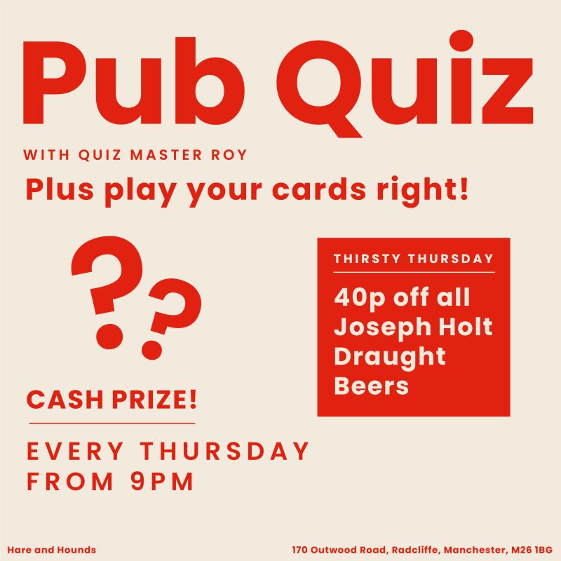 Quiz Night Hare Hounds