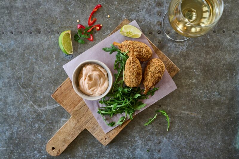 jackfruit wings starter food menu 2022