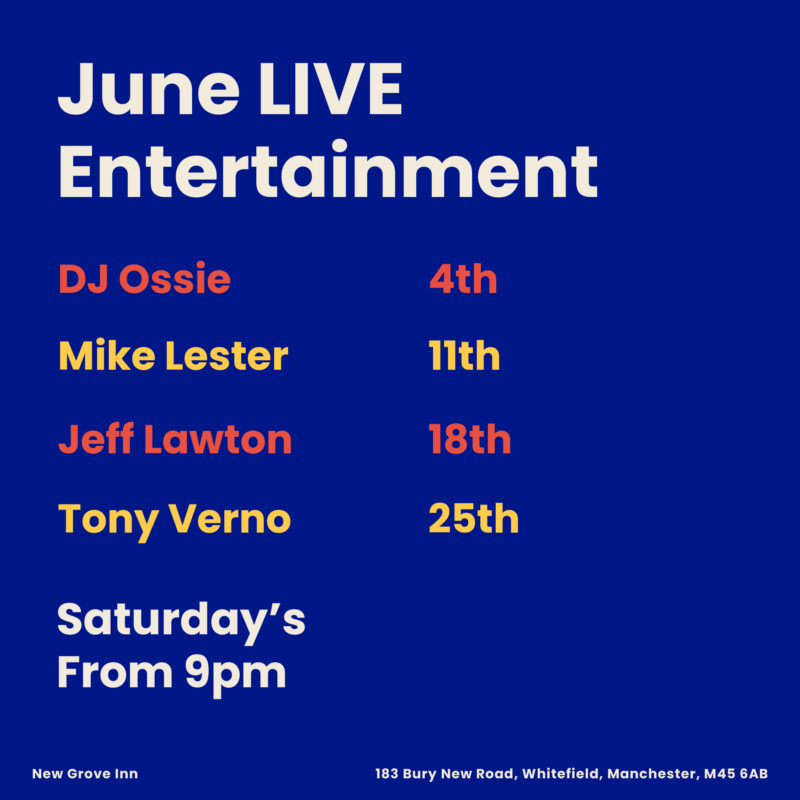 June Live Entertainment New Grove