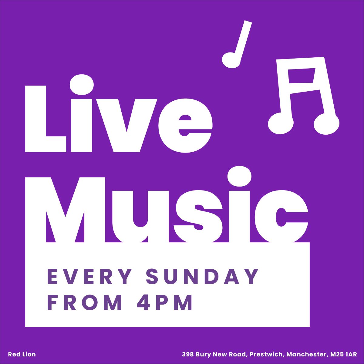 live music red lion prestwich