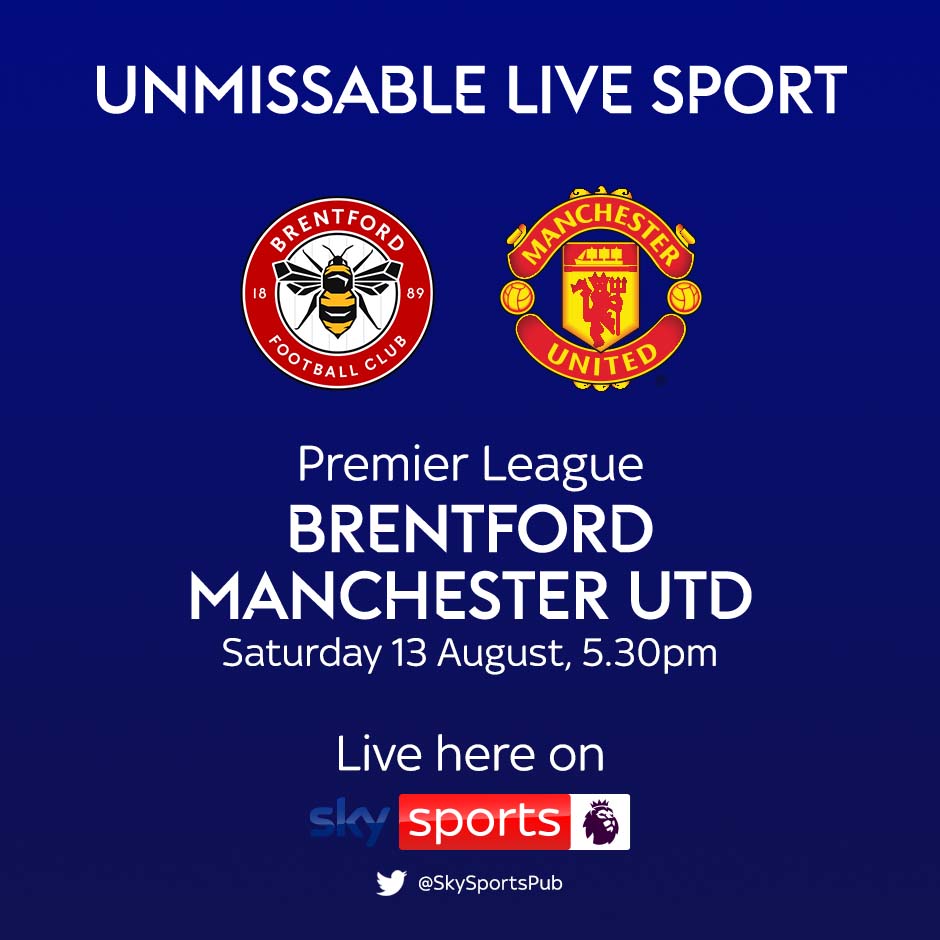 13.08 Brentford v Manchester Utd, Premier League