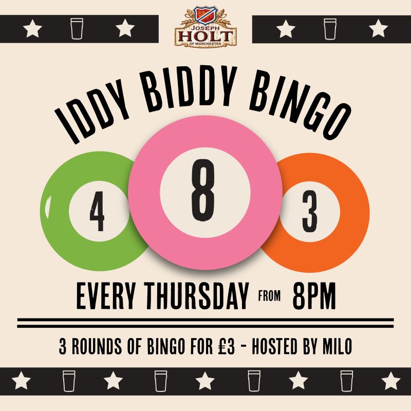 IDDY BIDDY BINGO red lion prestwich