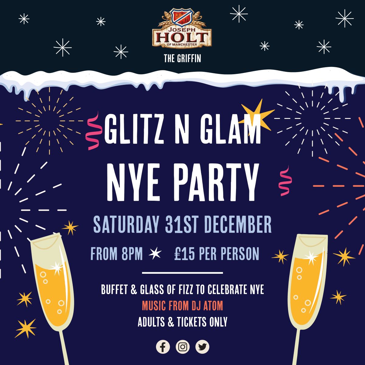 NYE Glitz N Glam griffin heald green