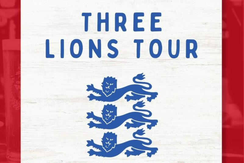 three lions tour graphic website