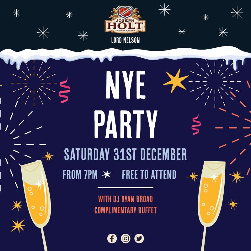 NYE Party lord nelson pendlebury