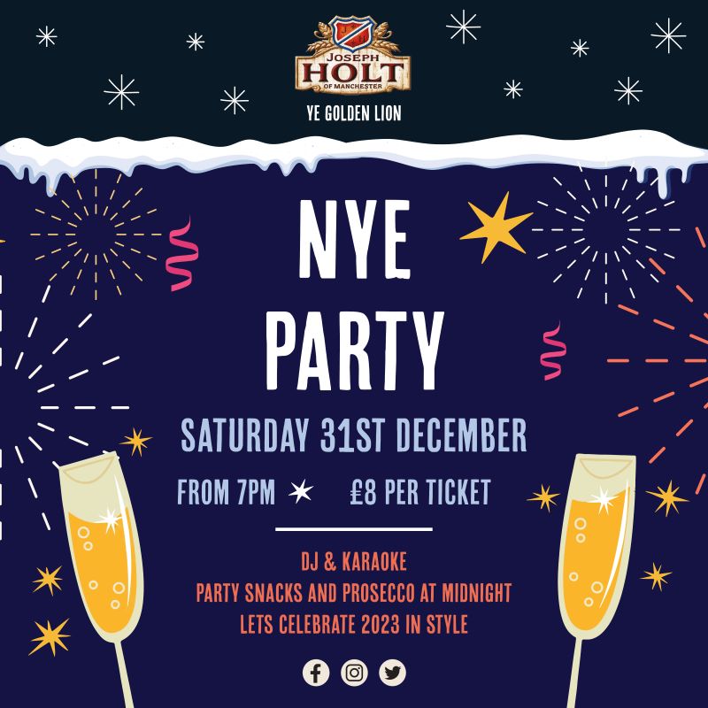 NYE Party ye golden lion