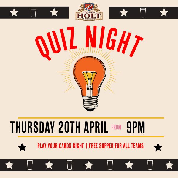 Quiz Night - 20th April Eagle and Child