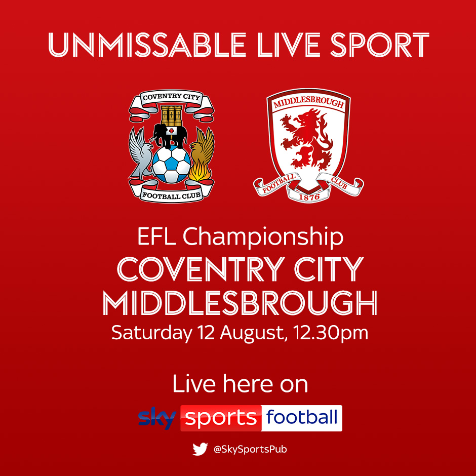 Coventry City vs Middlesbrough