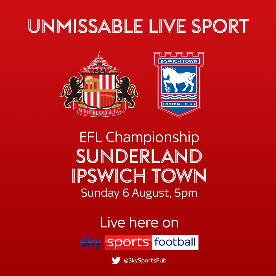 Sunderland vs Ipswich Town