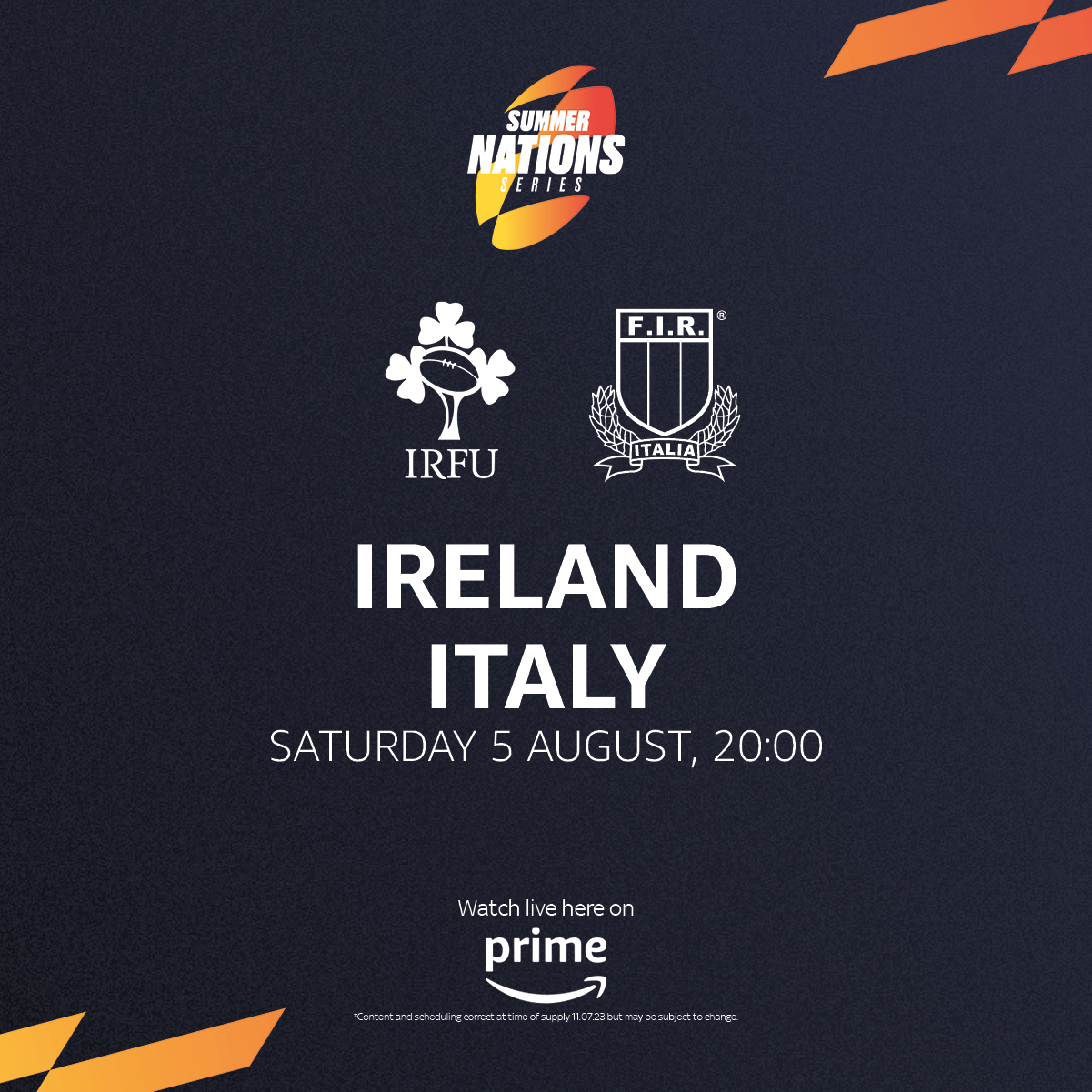 Ireland vs Italy