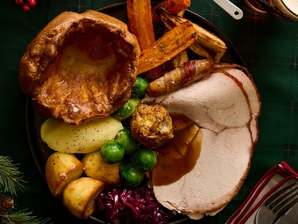 Turkey Christmas dinner