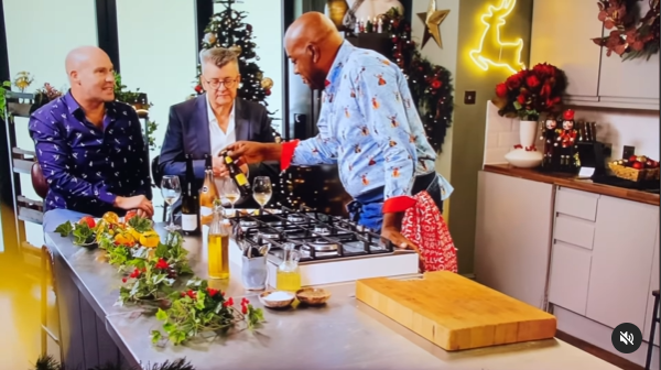 Crystal Gold featured on Ainsley Harriott's Festive Flavours