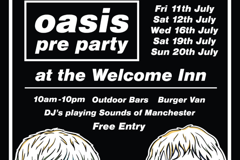 Oasis pre party at the Welcome Inn